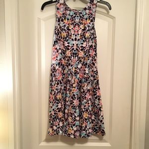 A line patterned dress